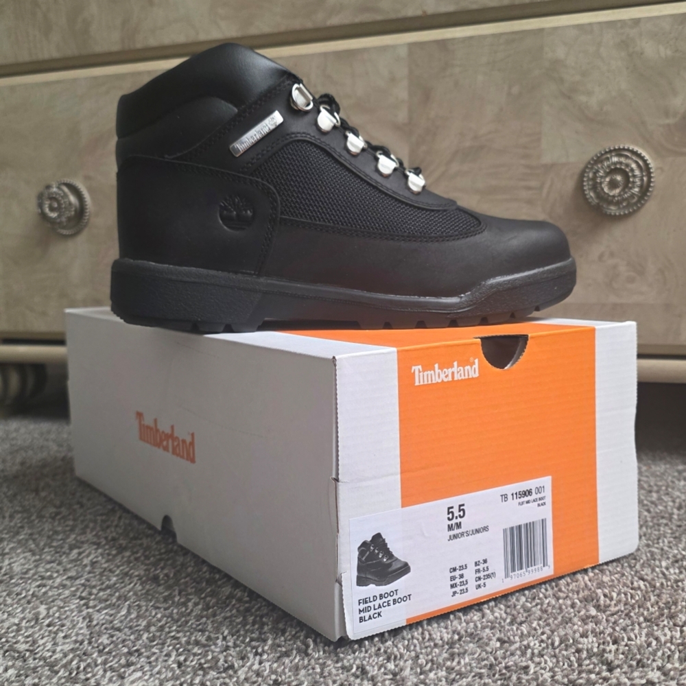 Timberland Black Field Boots